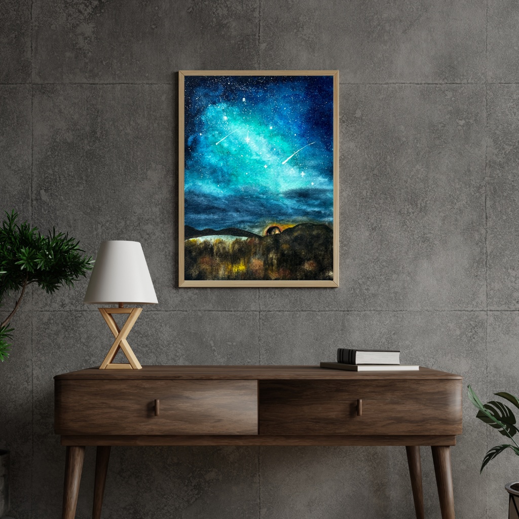 ニュージランド夜空の天の川 - キャンバス