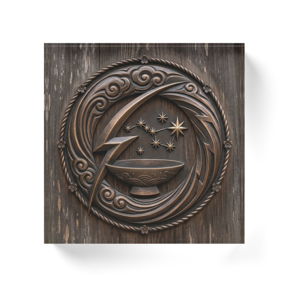 【御社紋 アクリルブロック】趨盞乃魁神社