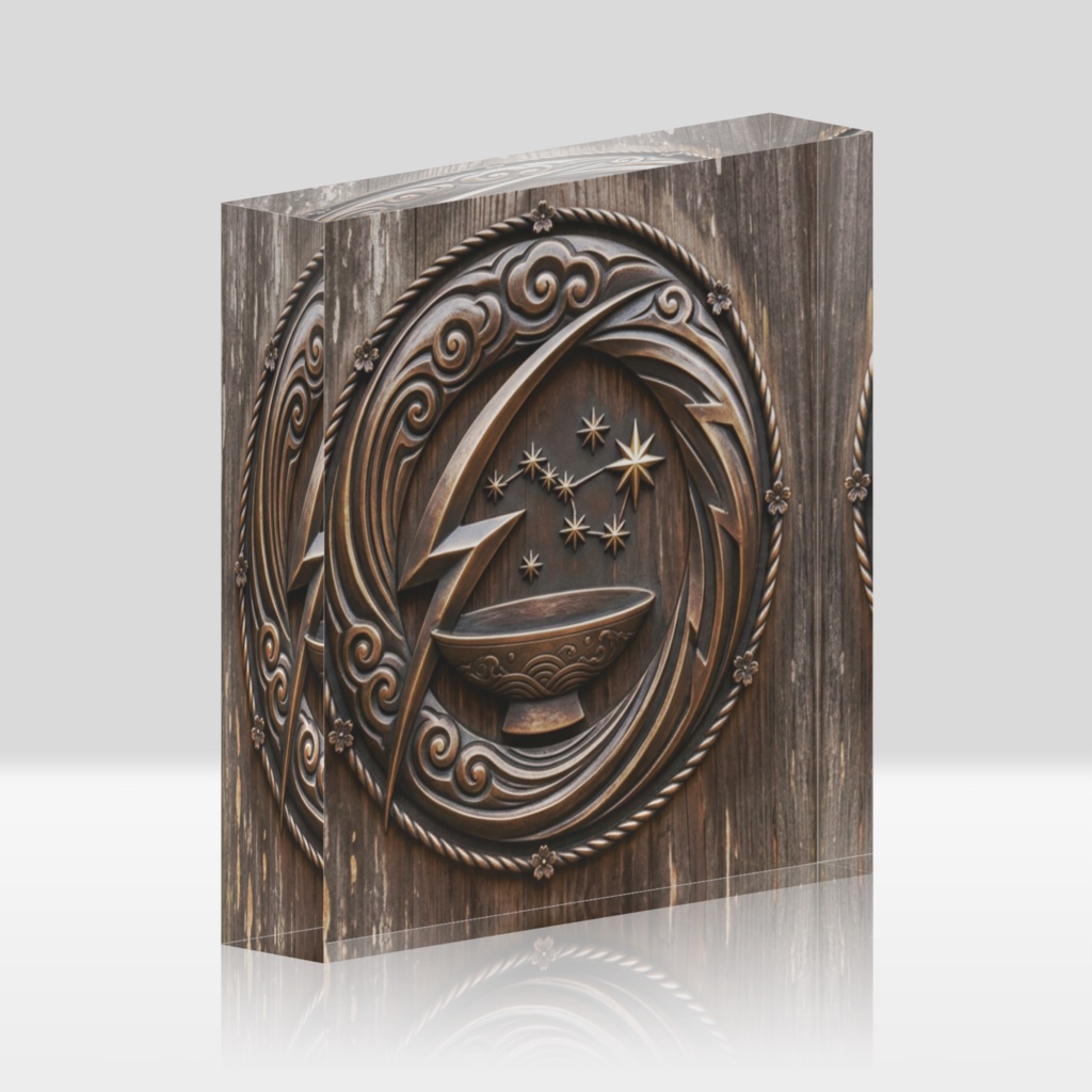 【御社紋 アクリルブロック】趨盞乃魁神社