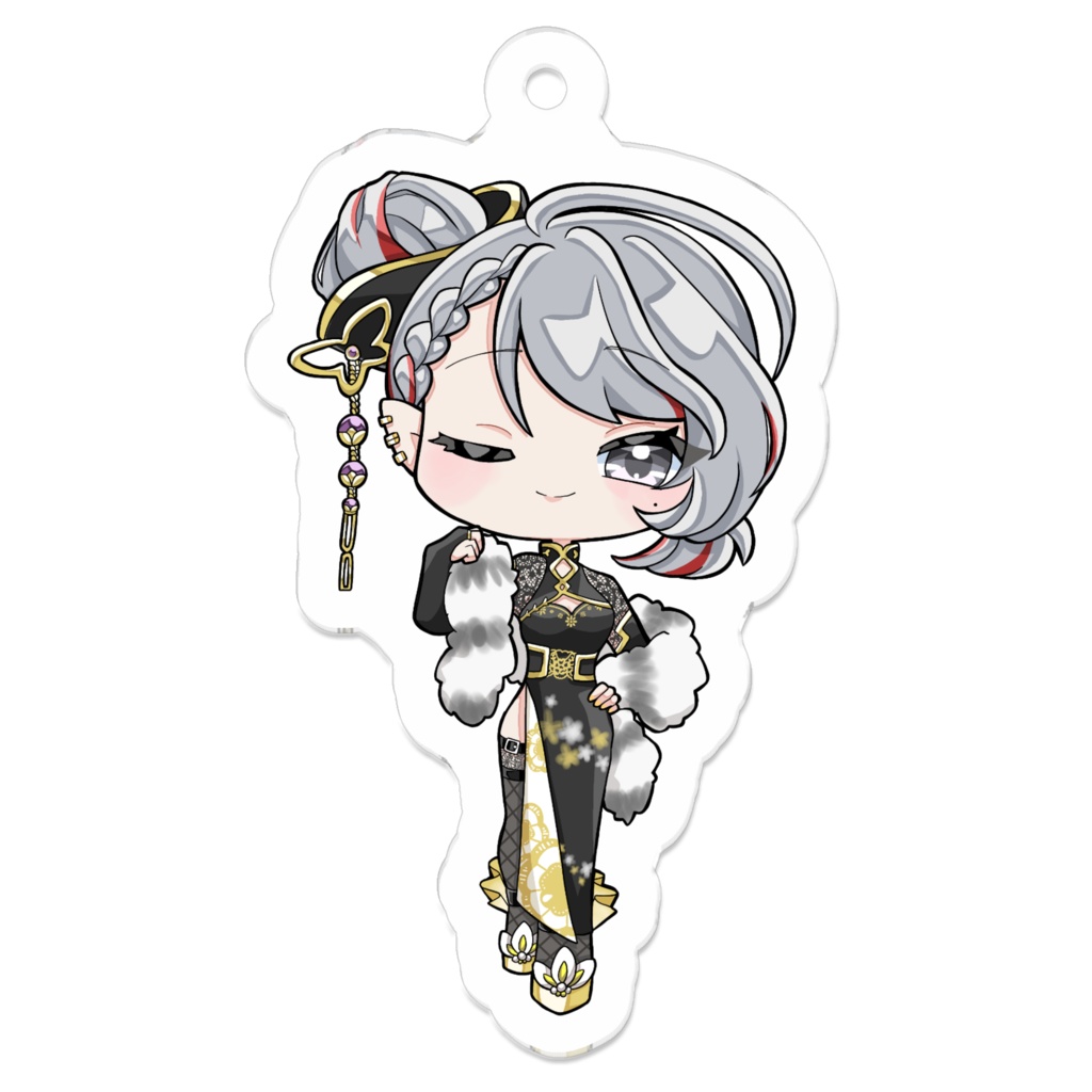 中華風キーホルダー【八乙女白雪】