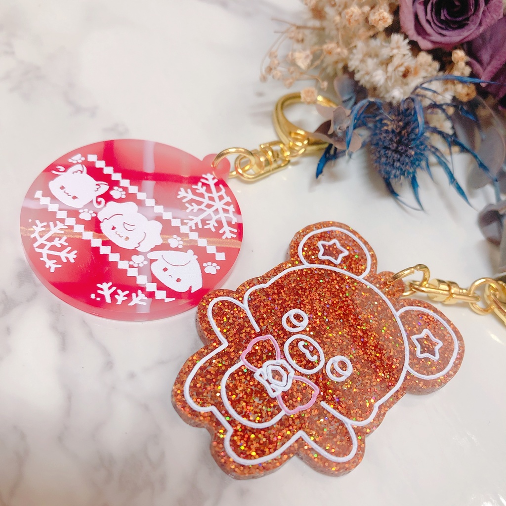 【完売】12/21-22妖精🎄オーナメント風アクリルキーホルダー2種セット