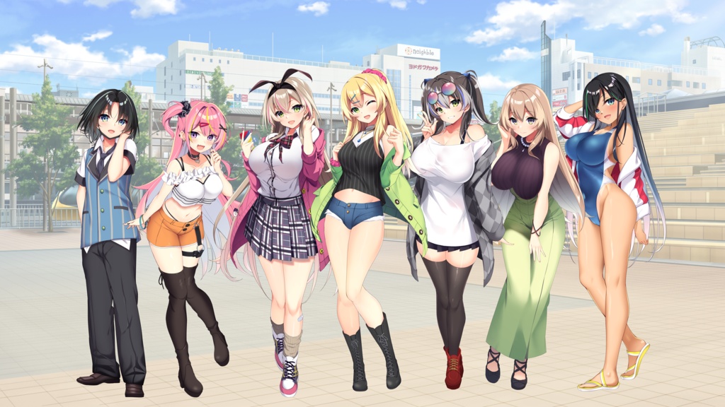 ギャルズフィクション　アクリルフィギュア（大サイズ）