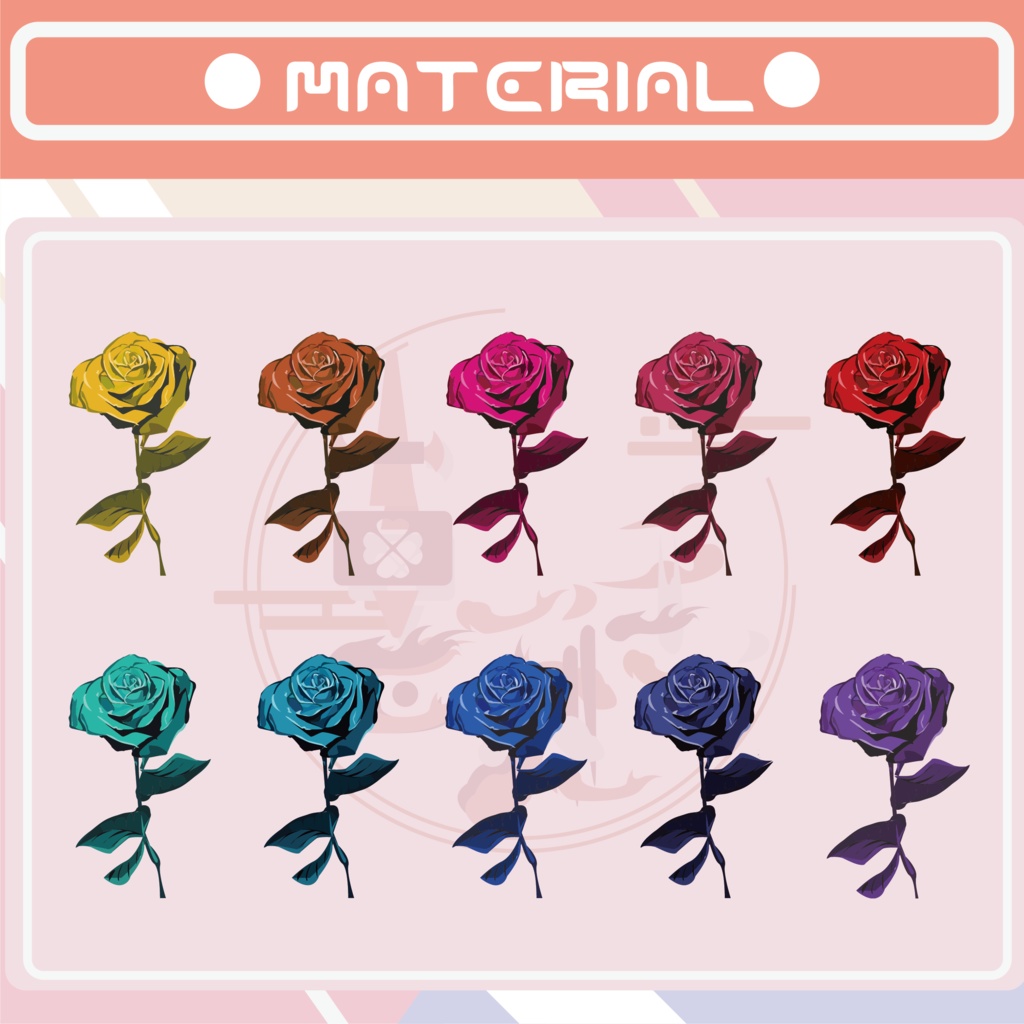 【無料素材PNG】ROSES-玫瑰花-バラ