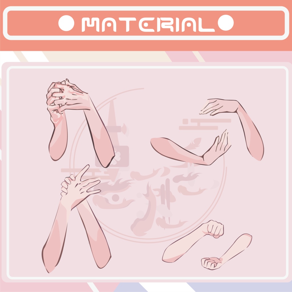 【無料素材PNG】HAND-3-手部-3-手-3