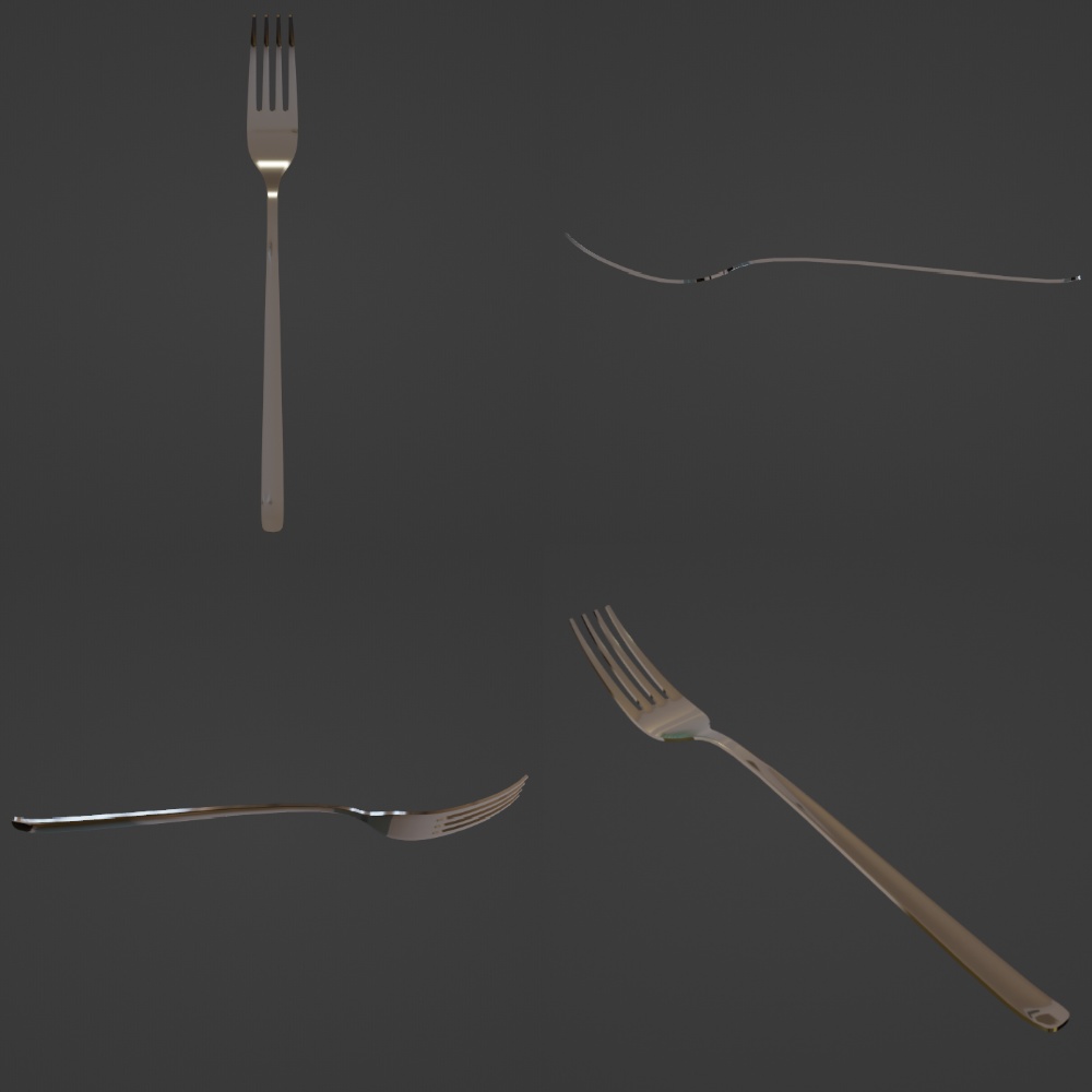 【3Dモデル】食器セット