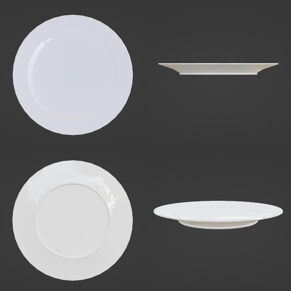 【3Dモデル】食器セット