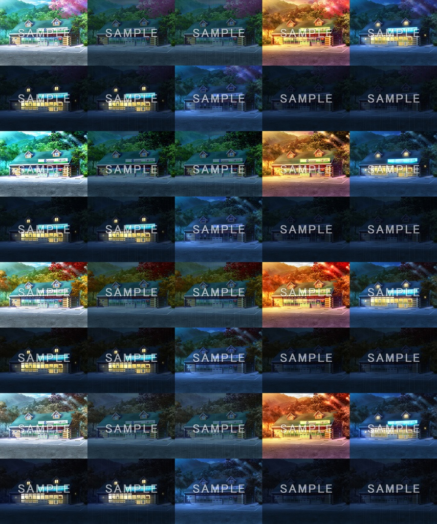 フリー背景素材集06_春夏秋冬編