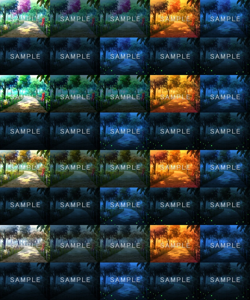 フリー背景素材集06_春夏秋冬編