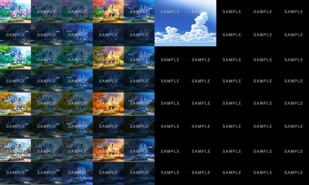 フリー背景素材集06_春夏秋冬編