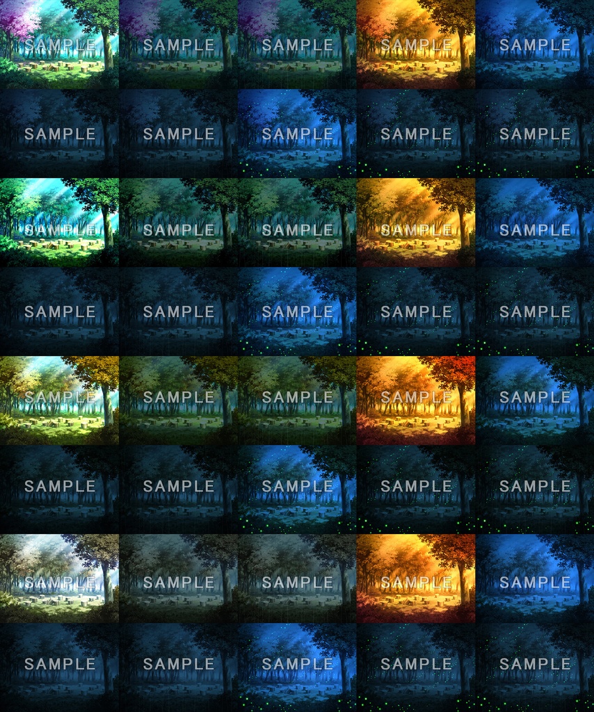 フリー背景素材集06_春夏秋冬編