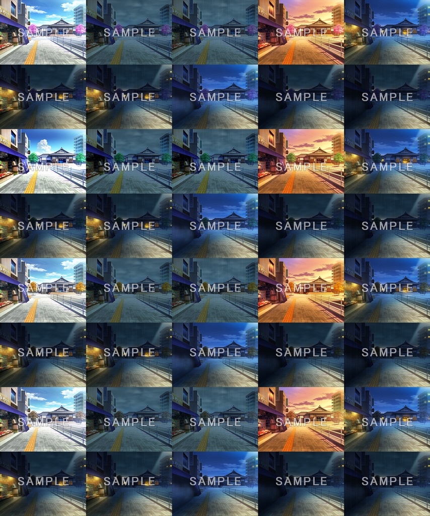 フリー背景素材集06_春夏秋冬編