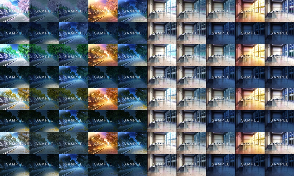 フリー背景素材集06_春夏秋冬編