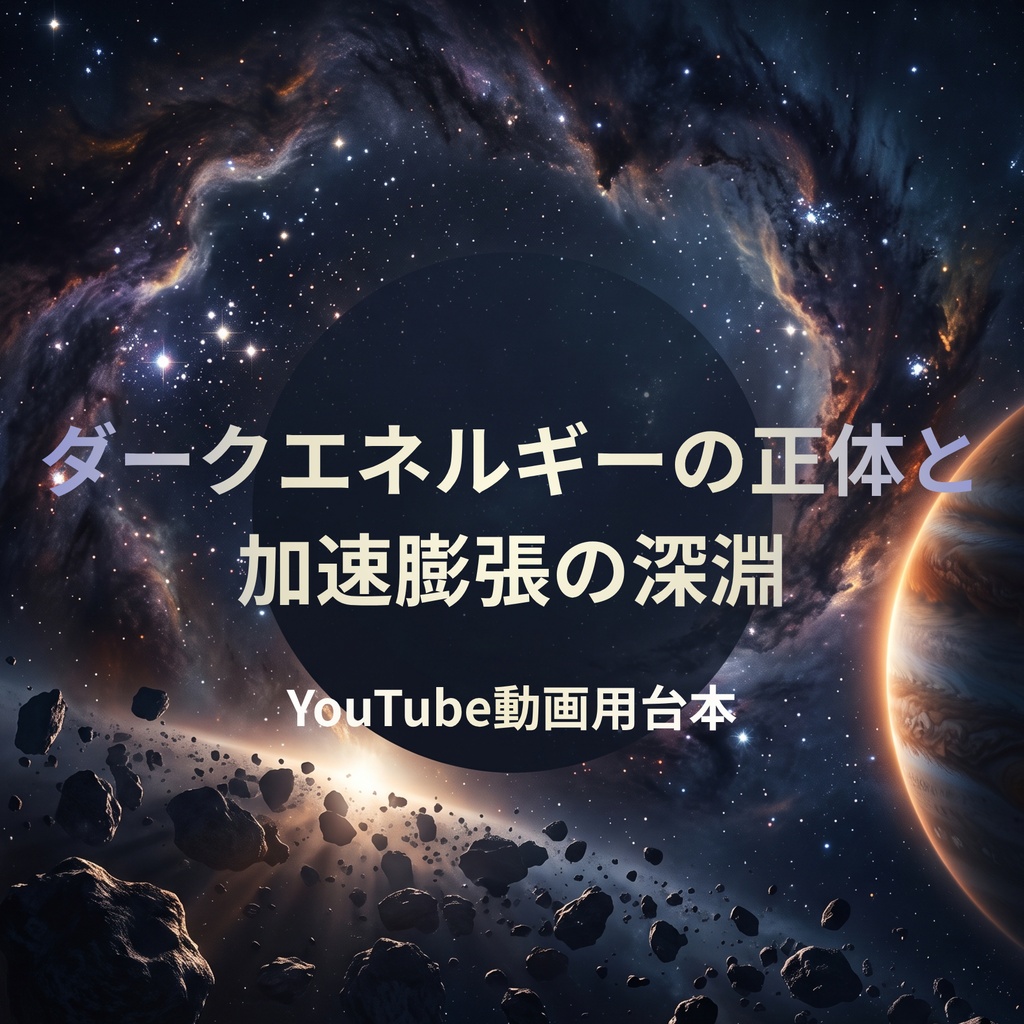 【5枠限定/重複回避】YouTube動画プロット・台本 [ダークエネルギーの正体と加速膨張の深淵]