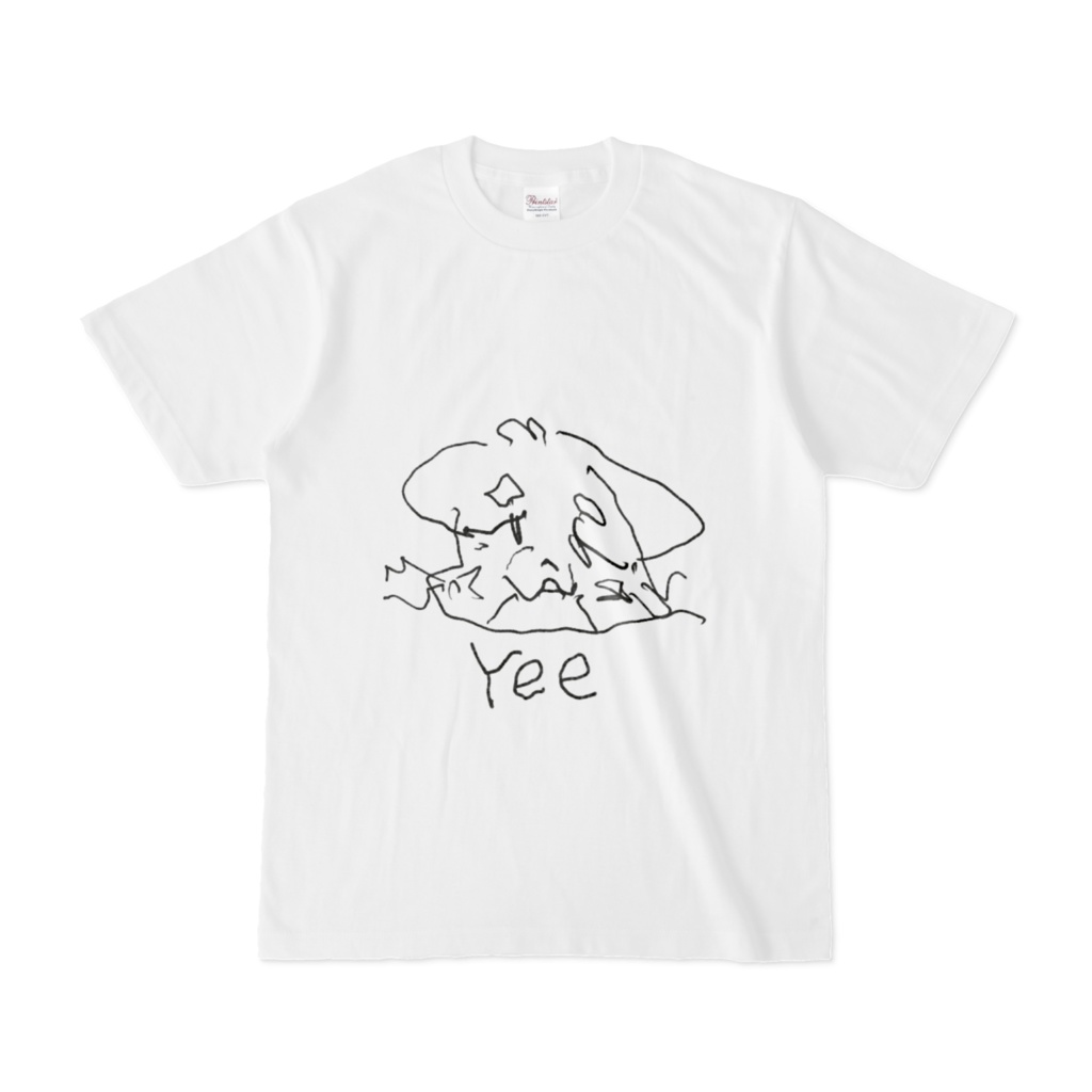 左手で描いた僕の顔面シャツ