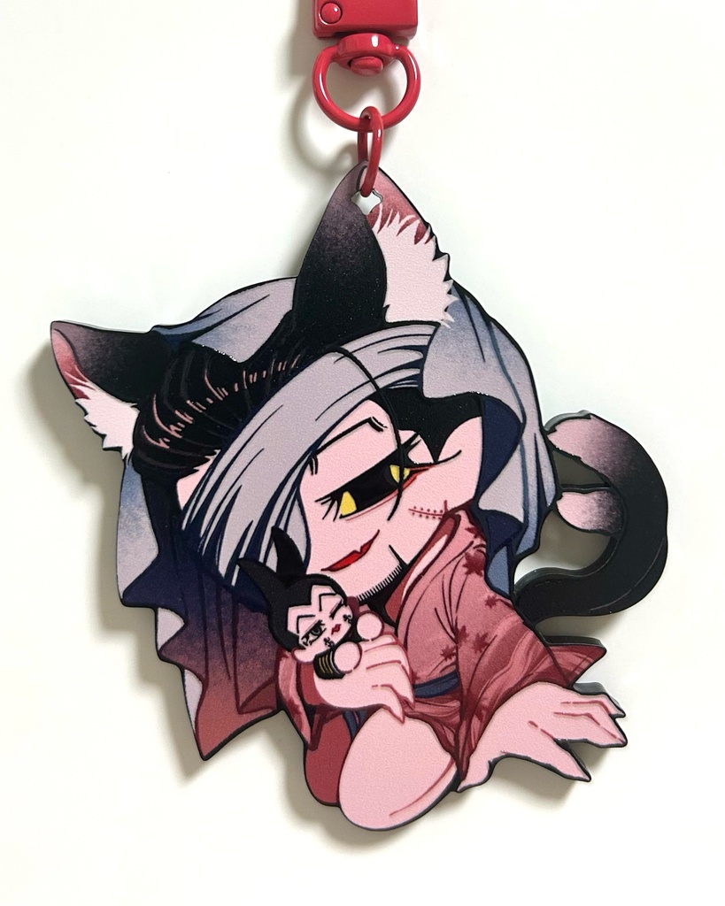 宇&猫又尾アクキー