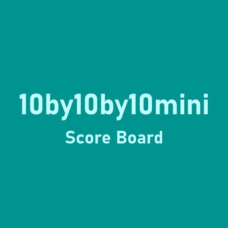 【Excel得点表示】10by10by10mini(AQLルール) 得点表示