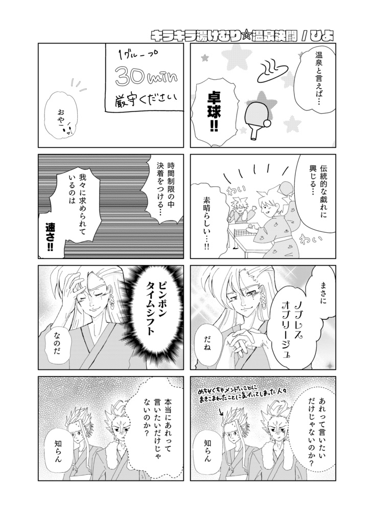 絶対に無いと思いつつも楽しそうなのでこの3人に温泉へ行かせてみた。