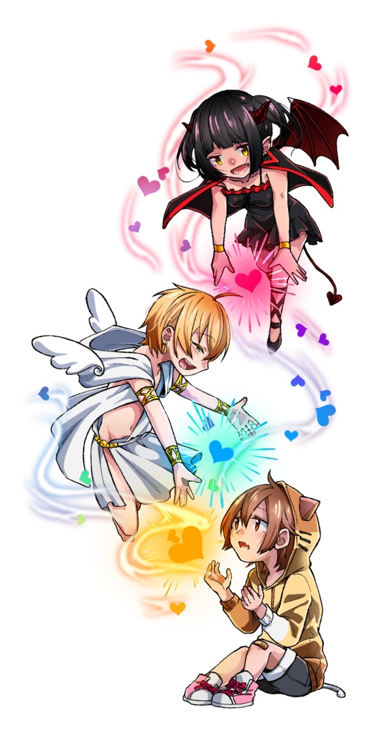 天使と悪魔とアイフォンケース