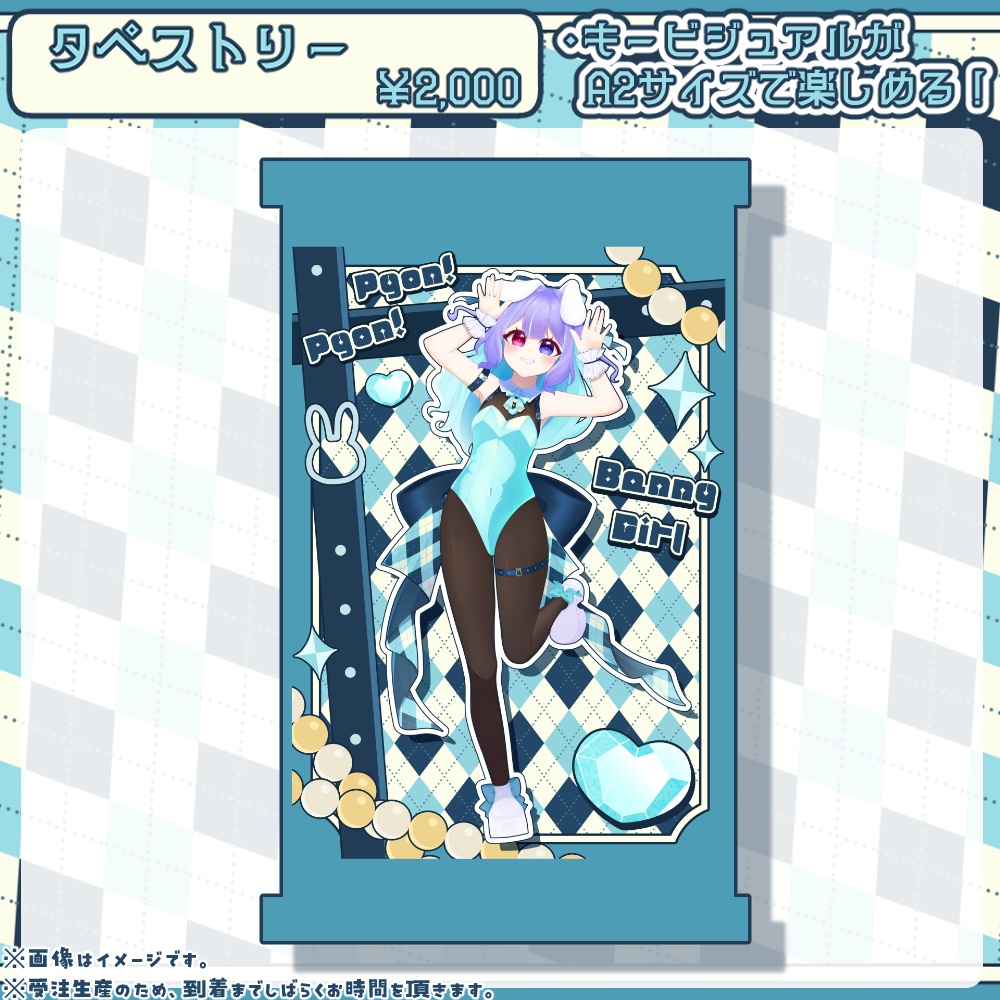 【単品】兎々瀬すづめ 2周年記念グッズ-大物