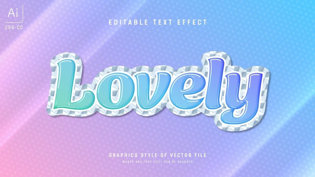 ファンシーデザインなグラフィックスタイル25セット / Adobe Illustrator