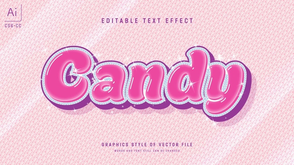 ファンシーデザインなグラフィックスタイル25セット / Adobe Illustrator