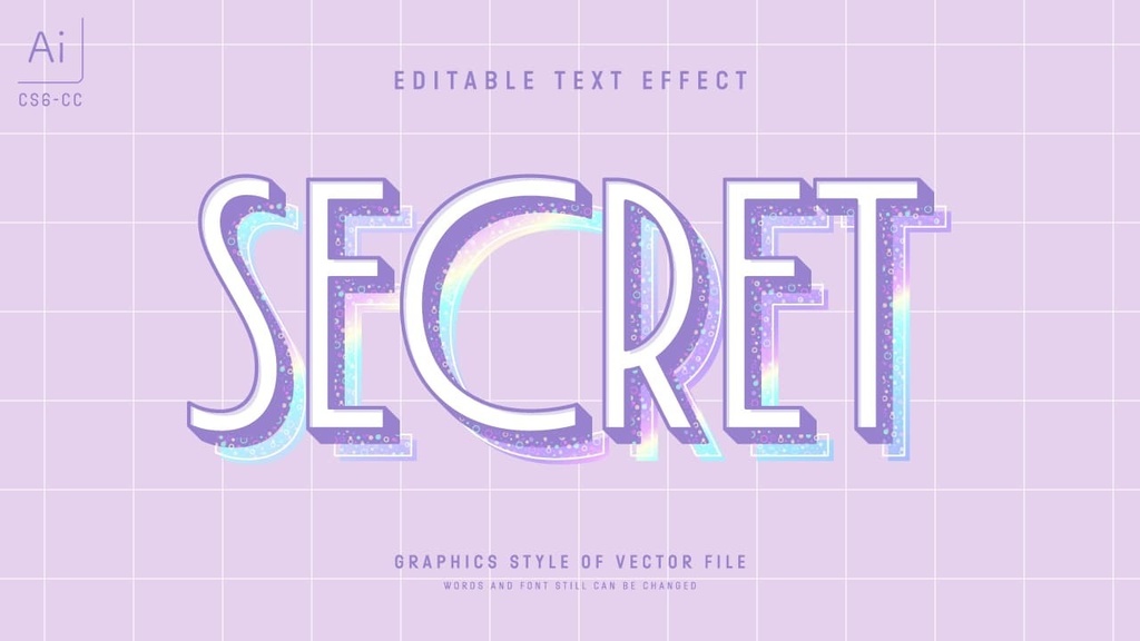 ファンシーデザインなグラフィックスタイル25セット / Adobe Illustrator