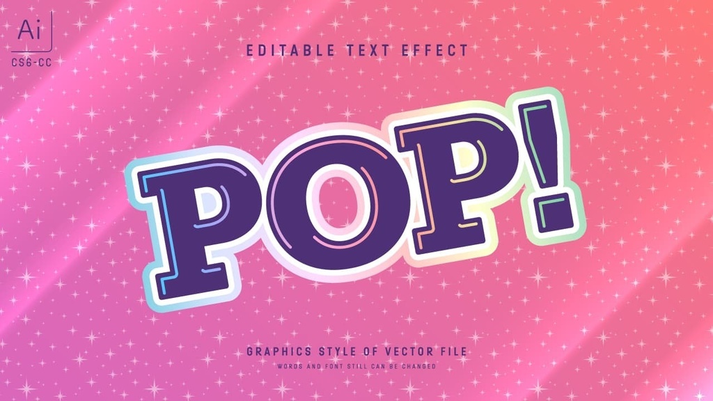 ファンシーデザインなグラフィックスタイル25セット / Adobe Illustrator