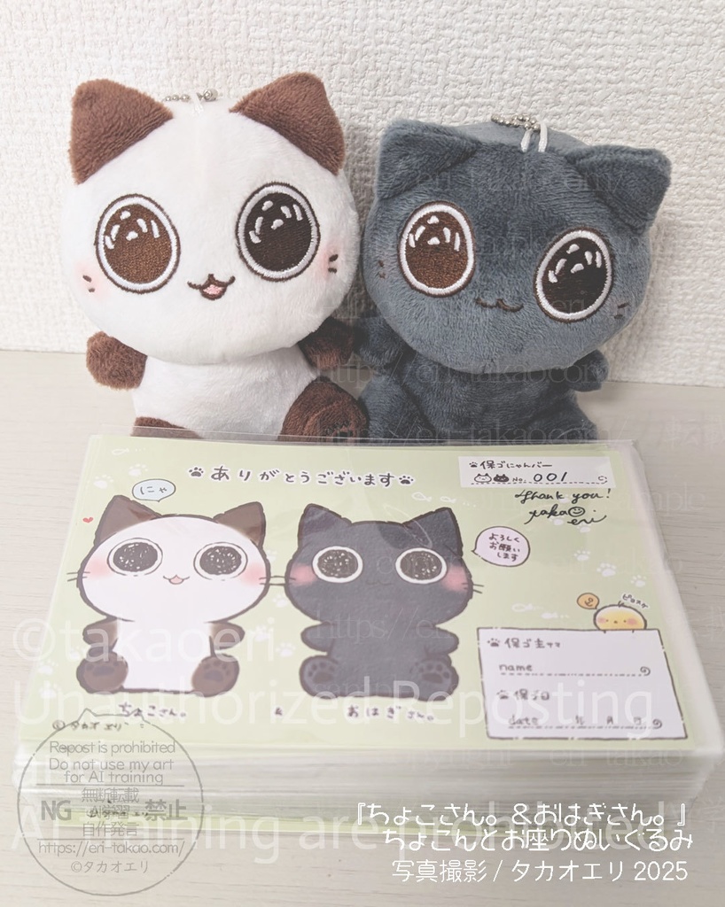 【完売御礼!】受注販売します!少しお待ちください…「ちょこさん。&おはぎさん。」ちょこんとお座りぬいぐるみセット