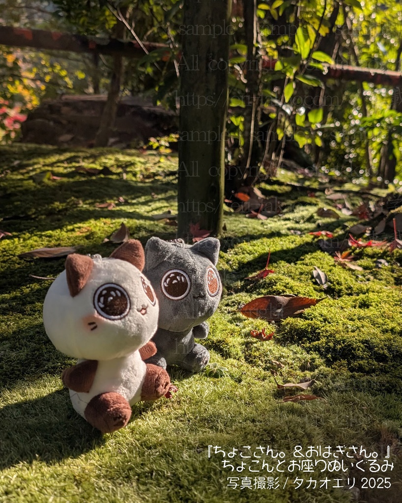 【完売御礼!】受注販売します!少しお待ちください…「ちょこさん。&おはぎさん。」ちょこんとお座りぬいぐるみセット