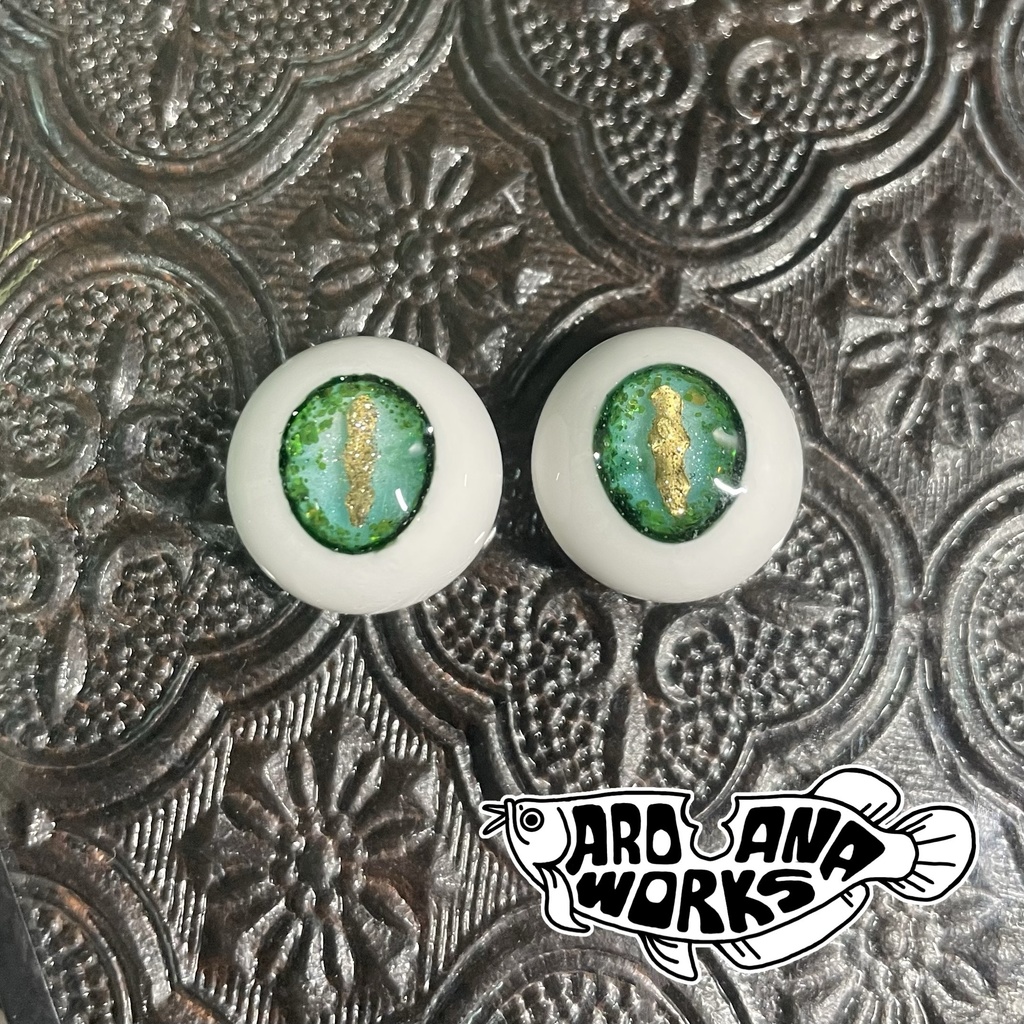 【試作・B品】16mm / ギラギラ爬虫類アイ