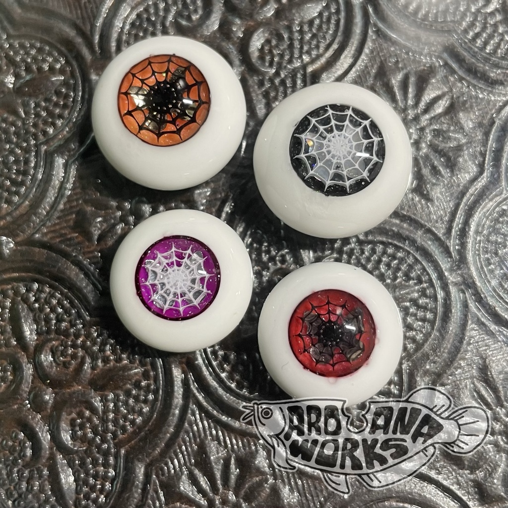 ハロウィン蜘蛛の巣アイ パープル 10mm/12mm/14mm/16mm/18mm