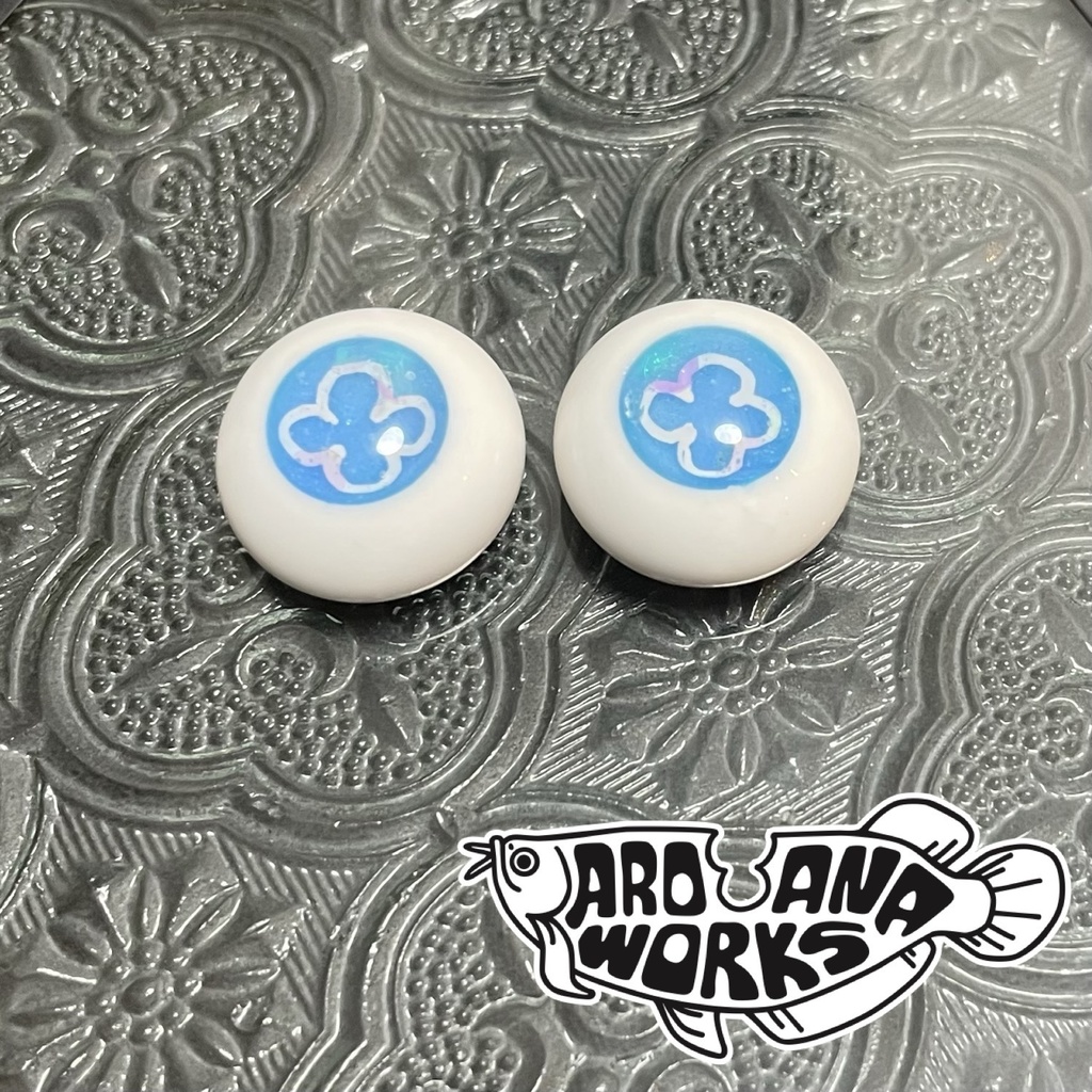 蓄光クラゲアイ ブルー 10mm/12mm/14mm/16mm/18mm