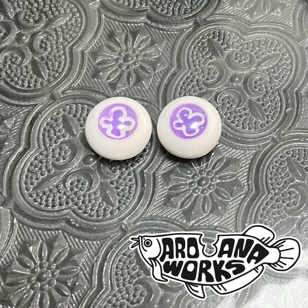 蓄光クラゲアイ パープル 10mm/12mm/14mm/16mm/18mm