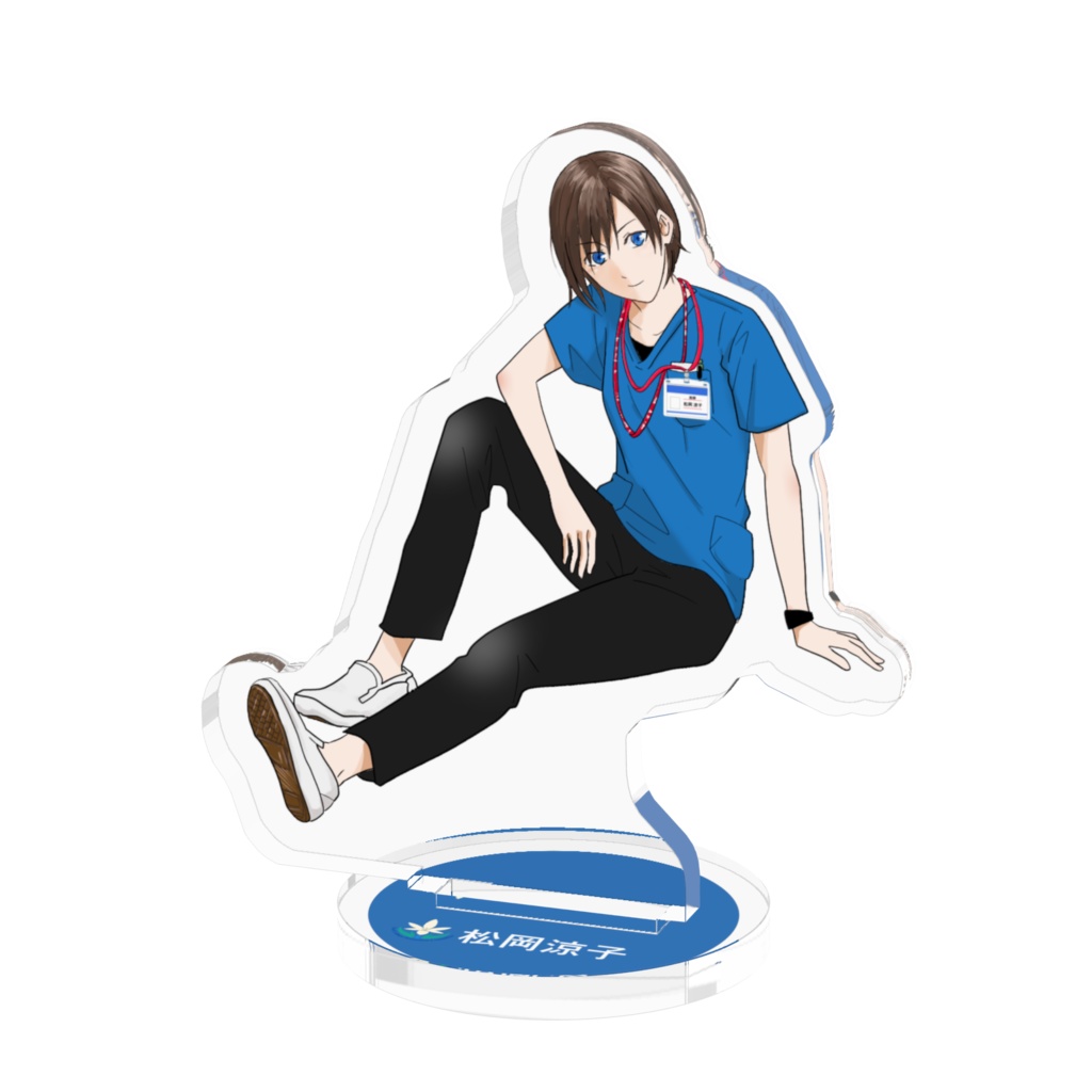 松岡涼子アクリルスタンド|サイズ・50×50cm