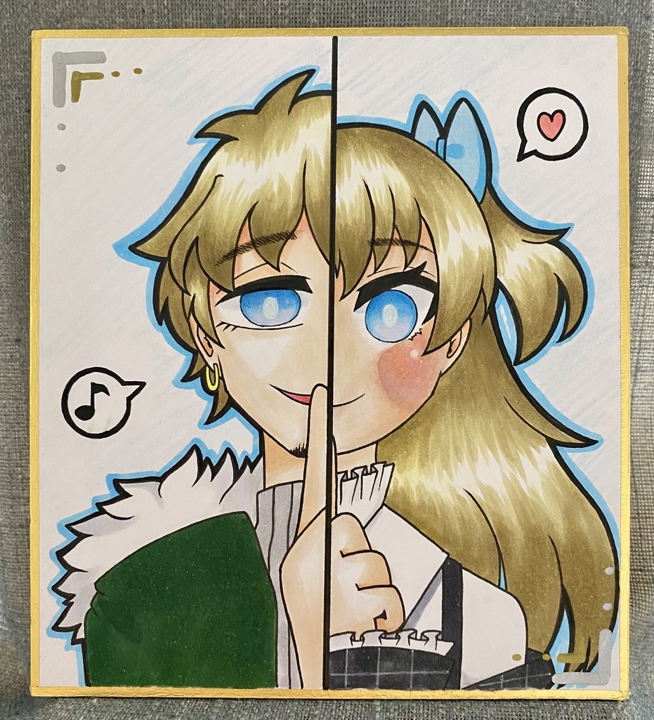 ミニ色紙【シャルル･ベルナール】