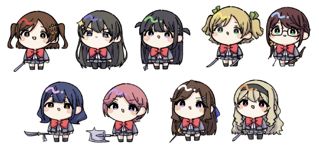 九九組アクリルスタンドセット