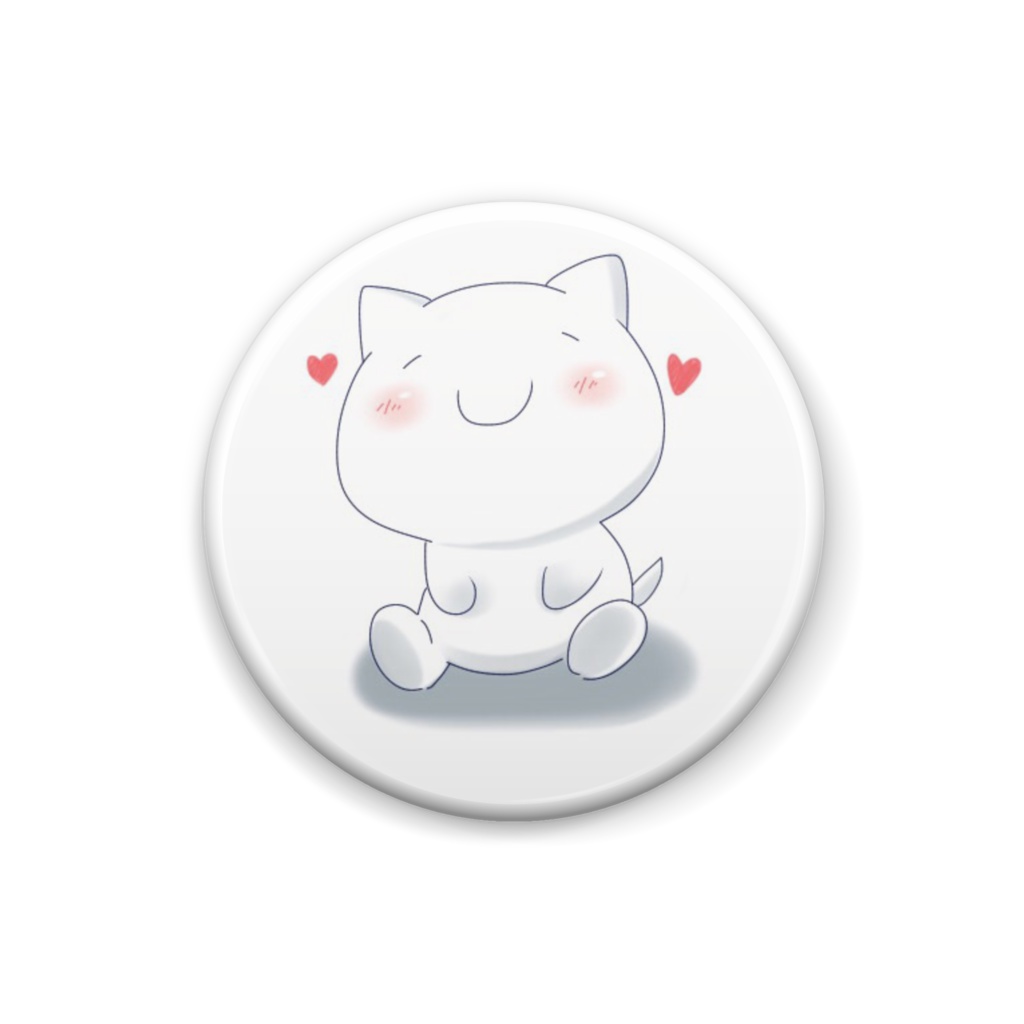 おすわりぺつにゃん缶バッジ