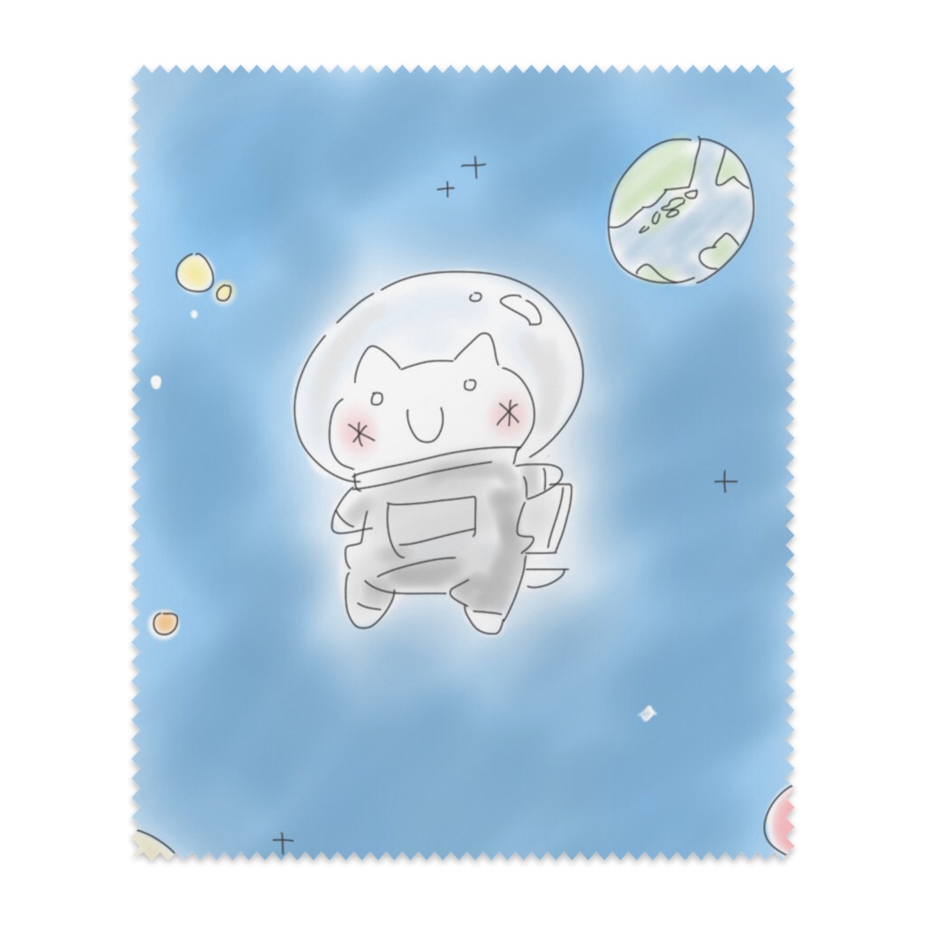 宇宙のぺつにゃん マイクロファイバークロス