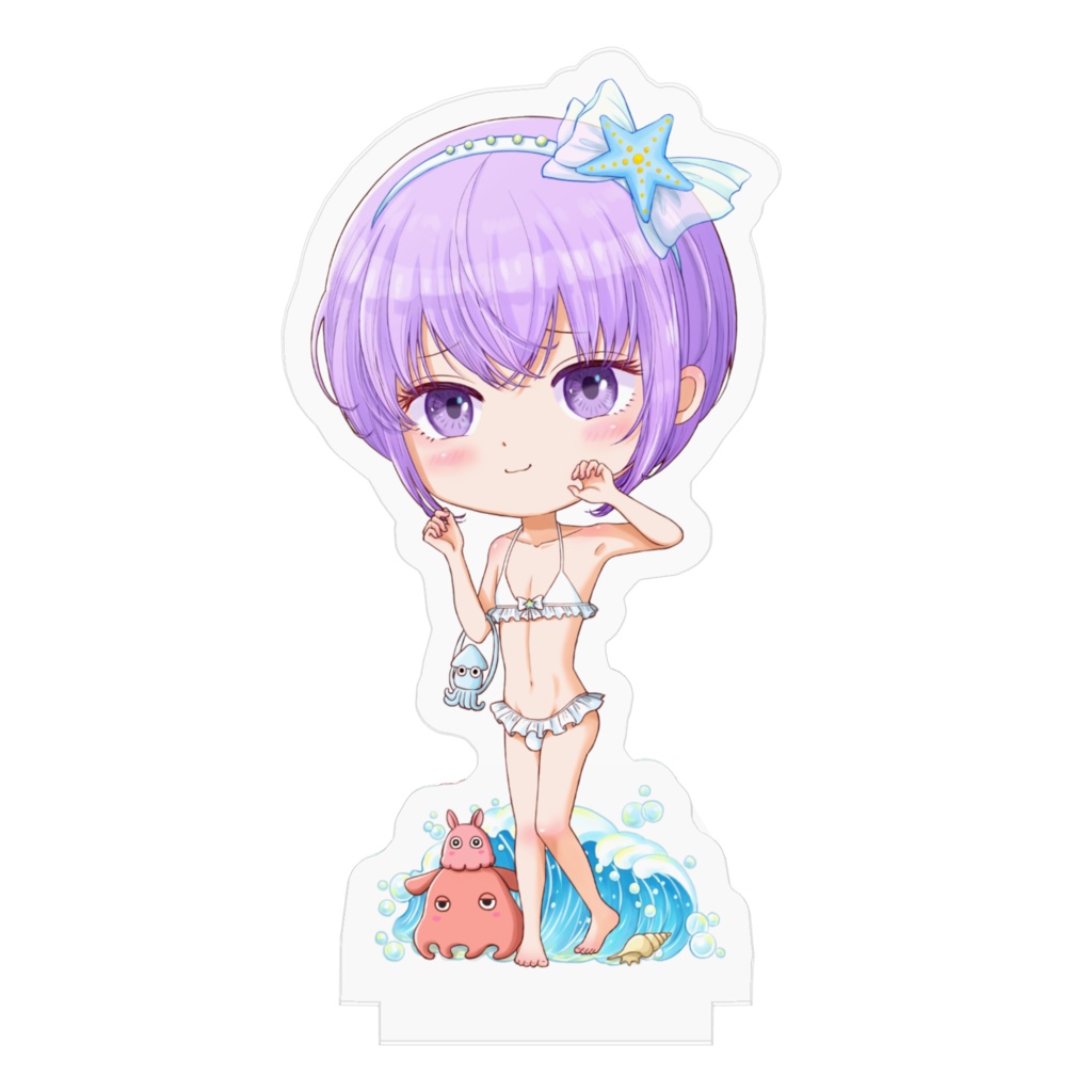 【女装男子】 すみれくん 水着ちびキャラ アクリルフィギュアスタンド