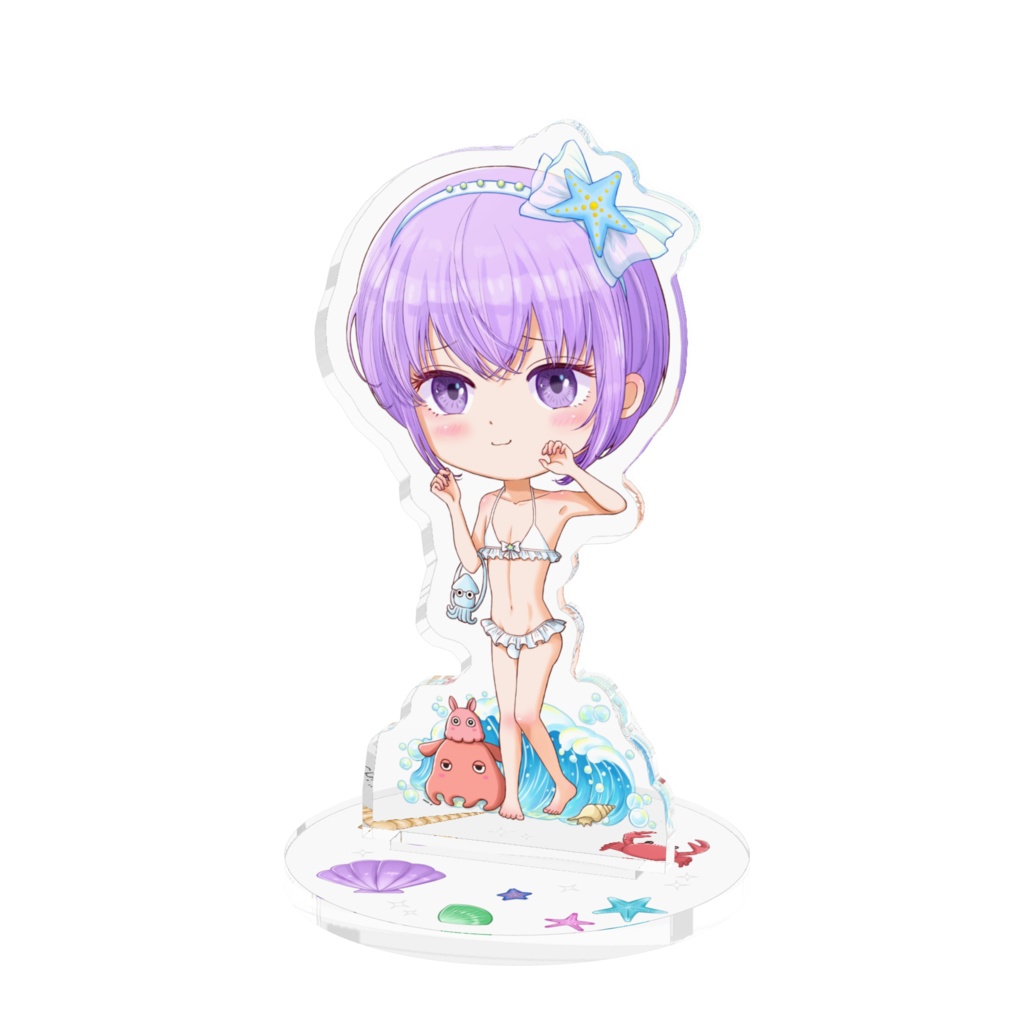 【女装男子】 すみれくん　水着ちびキャラ　アクリルフィギュアスタンド