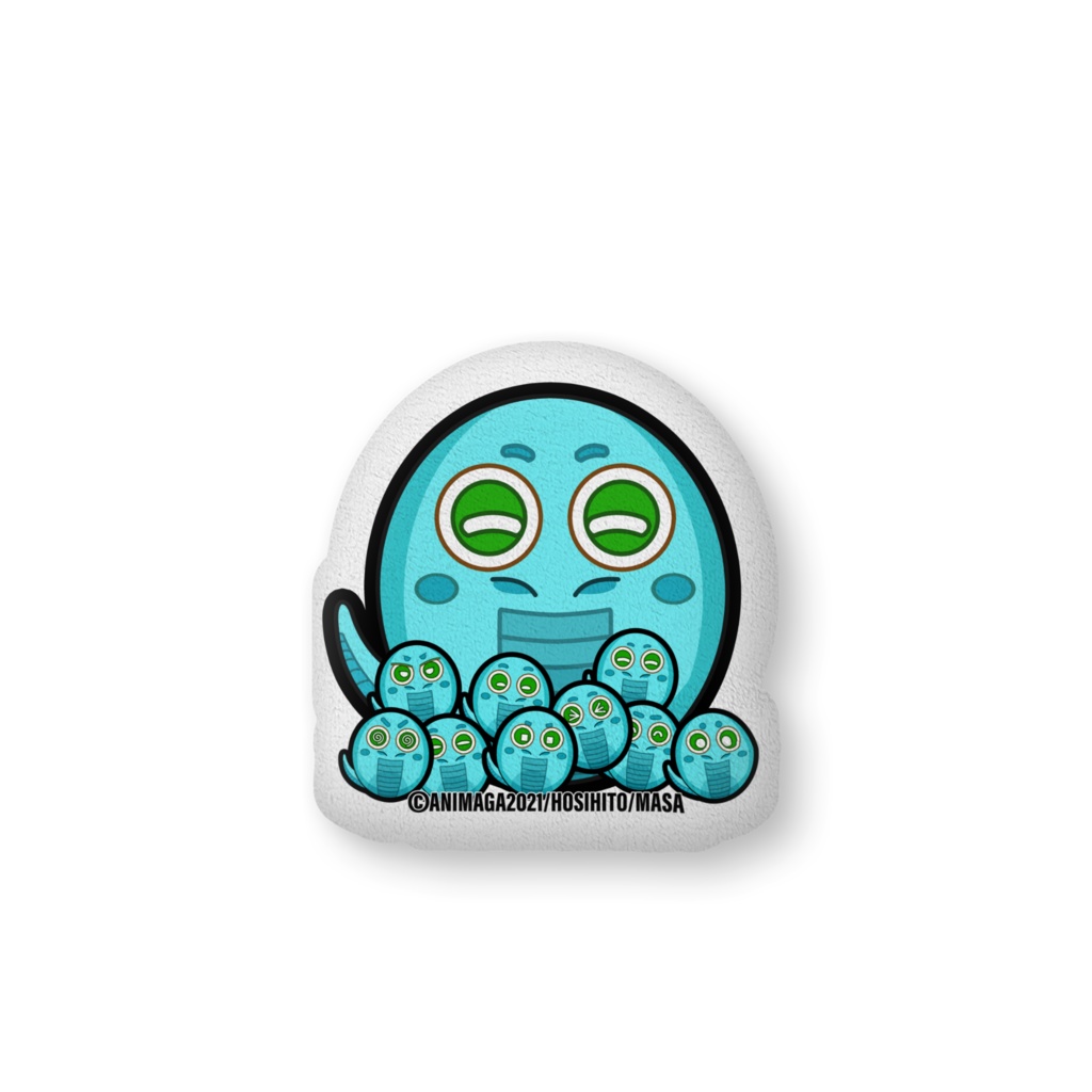 干支キャラ【へびさん(仮名)】ふかふかクッション-中