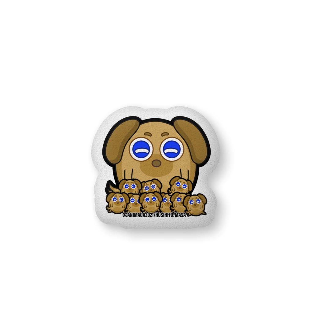 干支キャラ【いぬさん(仮名)】ふかふかクッション-中