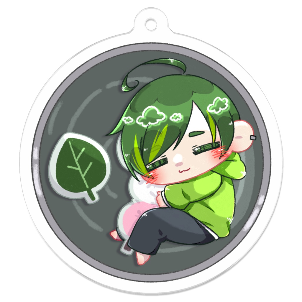 おやすみアクリルキーホルダー（湯飲みあり）