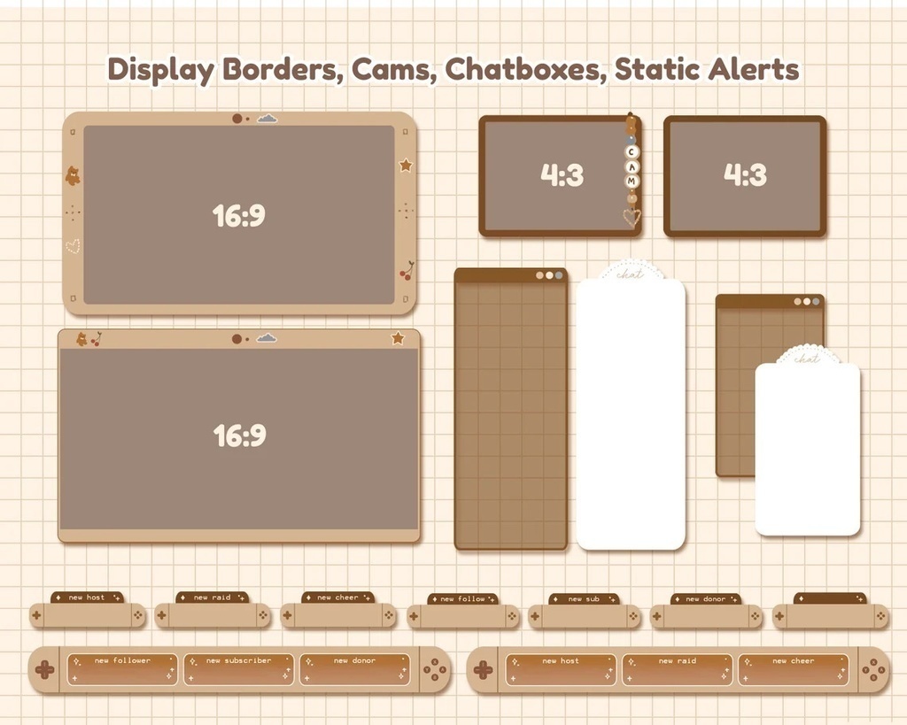 Cute Retro Cafe Layout Coffee | Stream Twitch Backgrounds | Twitch Panels | Twitch Stream | かわいいレトロなカフェのレイアウトストリーム Twitch 背景 | ツイッチパネル |ツイッチストリーム |