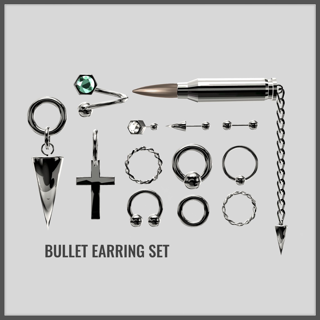 Bullet earrings 13set - Lily*♡ - BOOTH