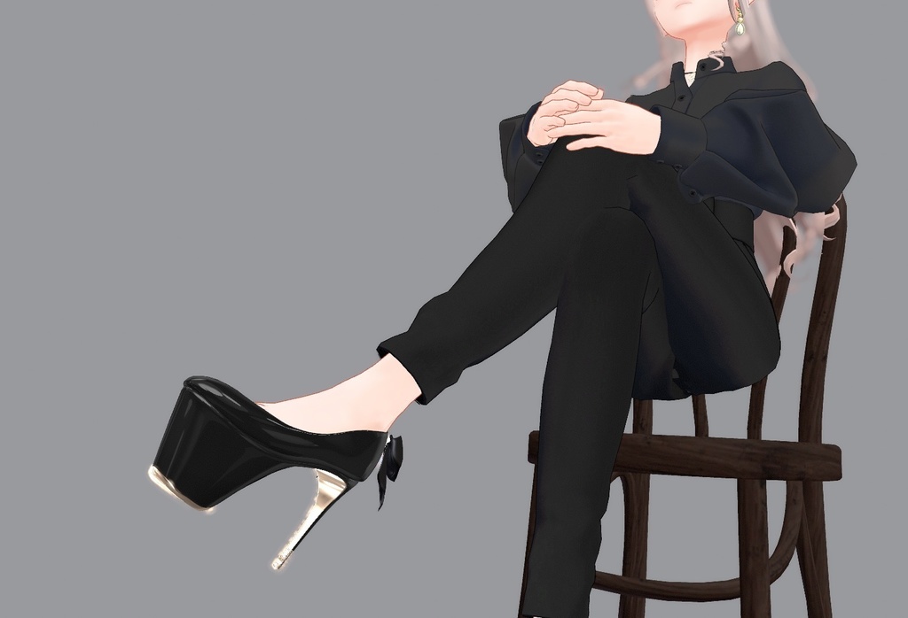 Platform shoes & anklet Set 7アバター対応
