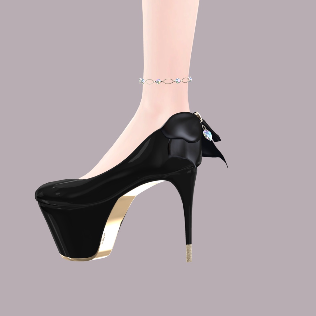Platform shoes & anklet Set 7アバター対応