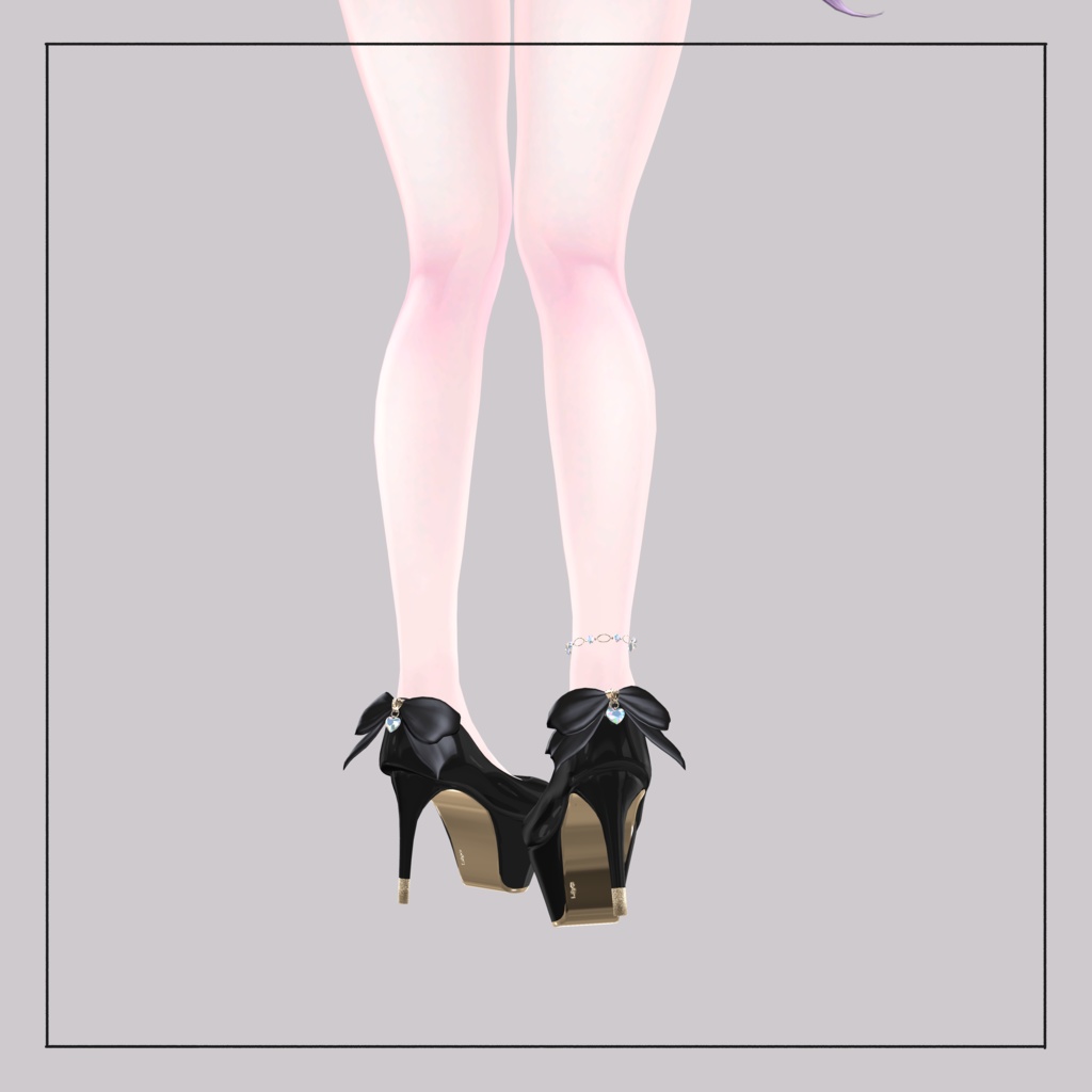 Platform shoes & anklet Set 7アバター対応