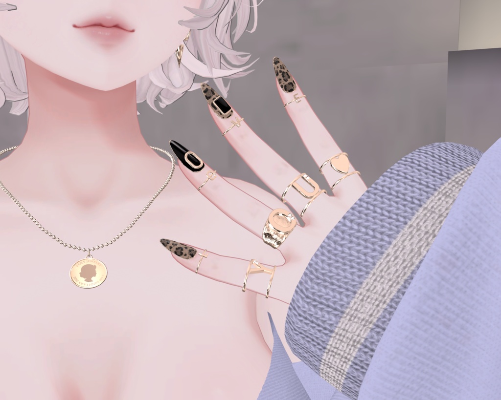 Initial♡Rings(3種類のリング+アルファベットパーツ入り)