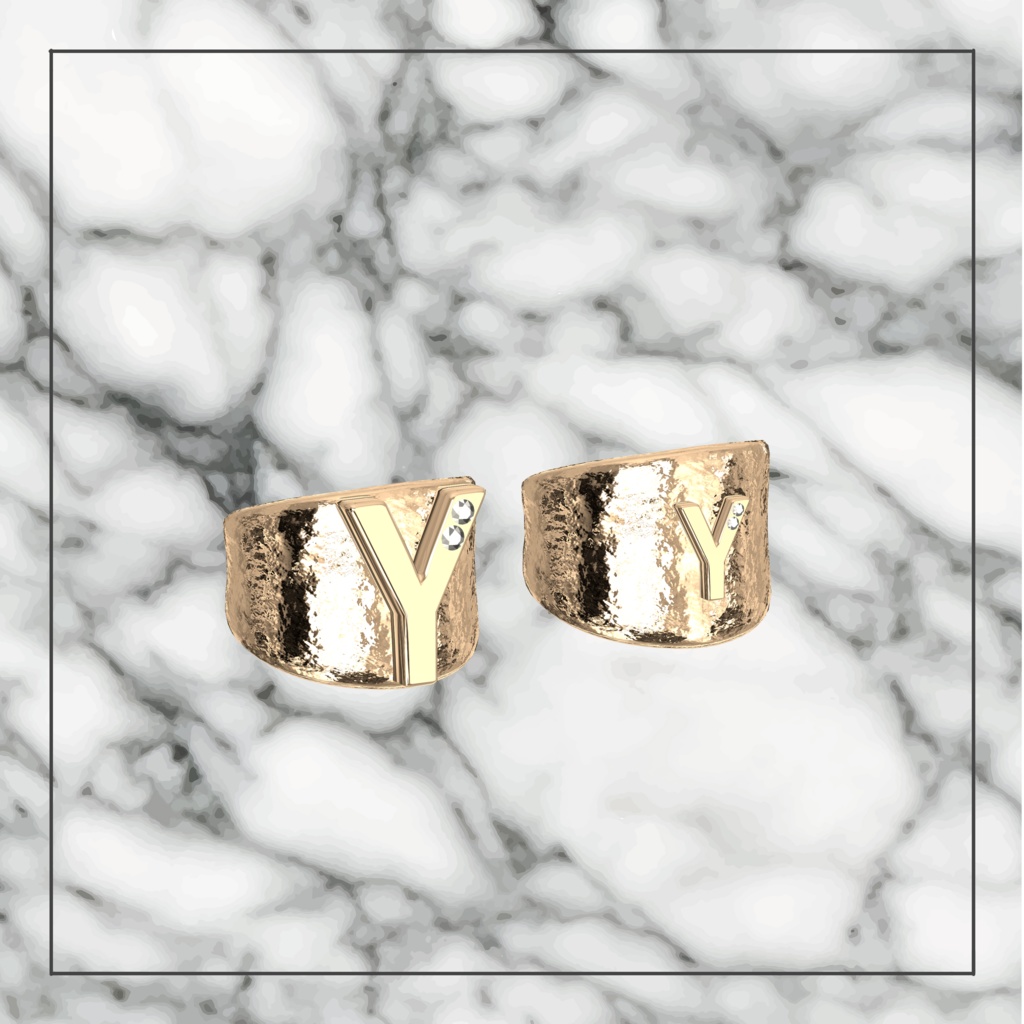 Initial♡Rings(3種類のリング+アルファベットパーツ入り)